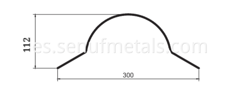 112-300 ridge cap drawing